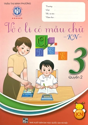 bộ vở ô li có mẫu chữ 3 - tập 2 (kết nối - 2022)