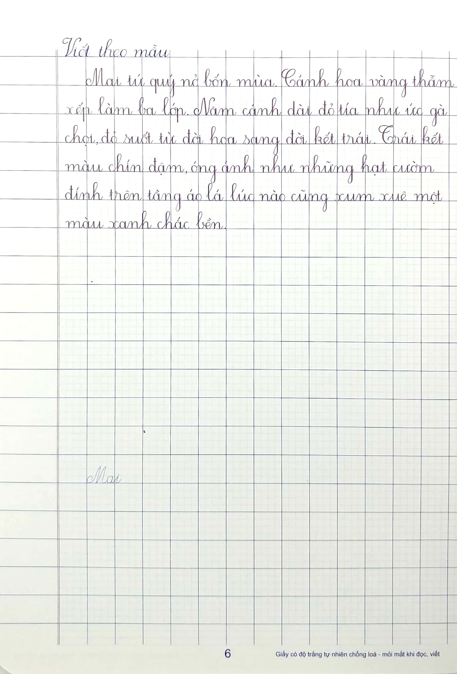 bộ vở ô li có mẫu chữ 4 - quyển 2 (tái bản 2023)