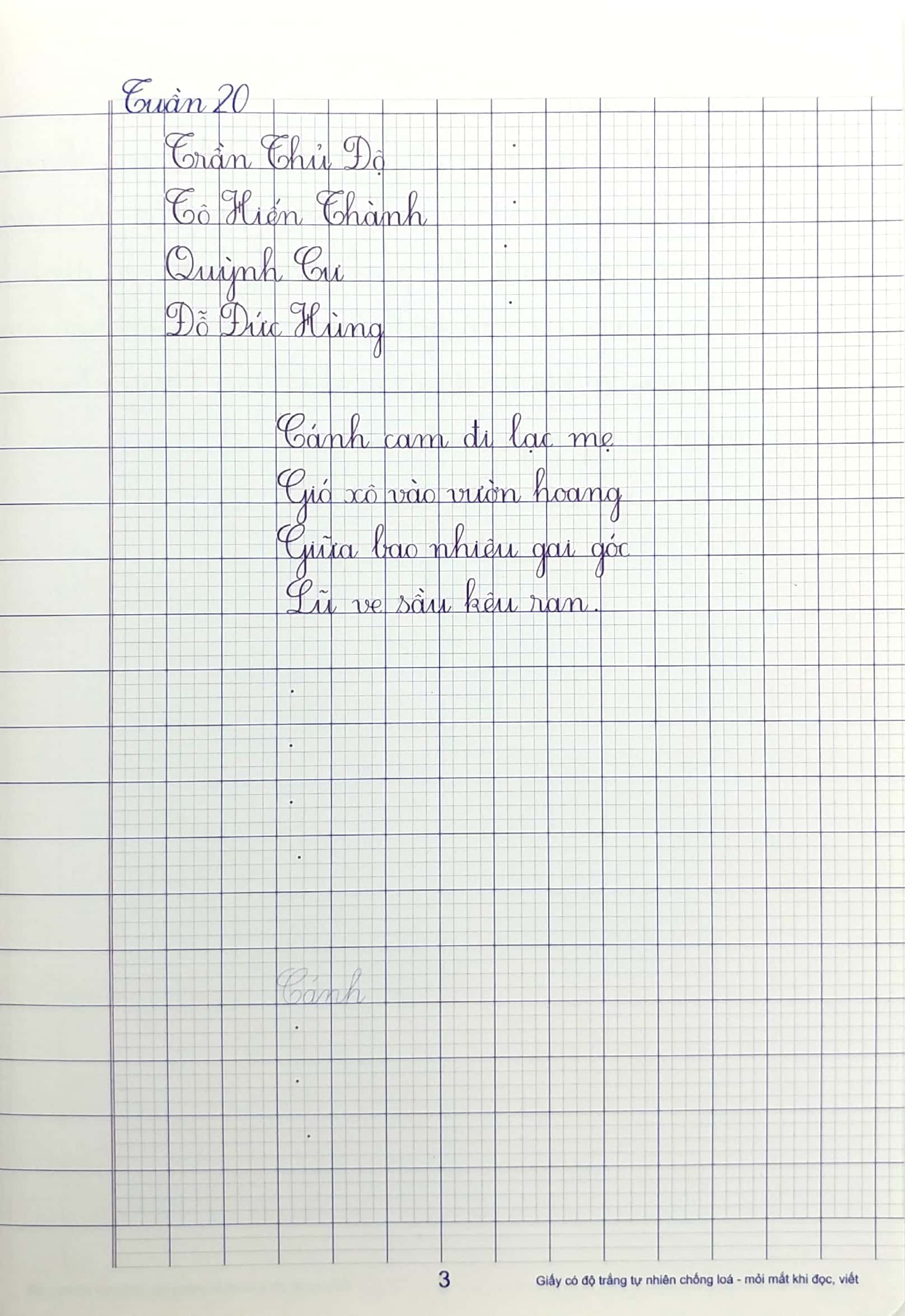 bộ vở ô li có mẫu chữ 5 - tập 2