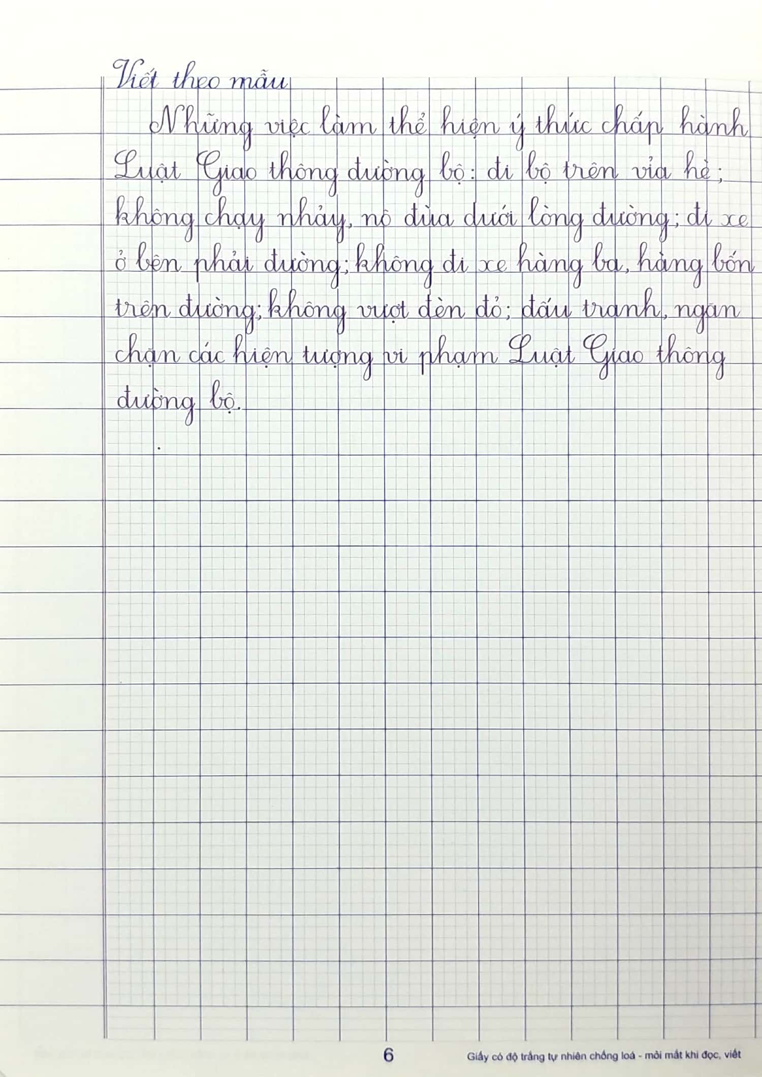 bộ vở ô li có mẫu chữ 5 - tập 2