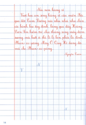 bộ vở ô li có viết mẫu chữ 5 - tập 2