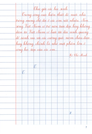 bộ vở ô li có viết mẫu chữ 5 - tập 2