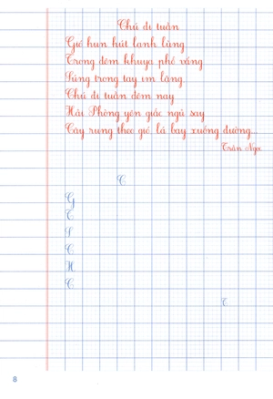 bộ vở ô li có viết mẫu chữ 5 - tập 2