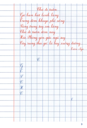 bộ vở ô li có viết mẫu chữ 5 - tập 2