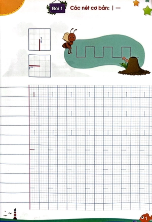 bộ vở ô li tập tô chữ - quyển 1 (tái bản)