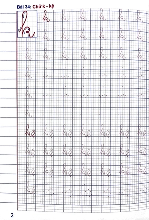 bộ vở ô li tập tô, tập viết chữ cái, chữ ghép và ghép vần - quyển 2
