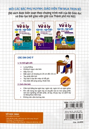 bộ vở ô li tập tô, tập viết chữ cái, chữ ghép và ghép vần - quyển 2