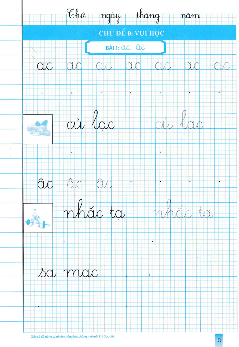 bộ vở ô li theo mẫu chữ 1 - tập 2 (bám sát sgk chân trời sáng tạo)