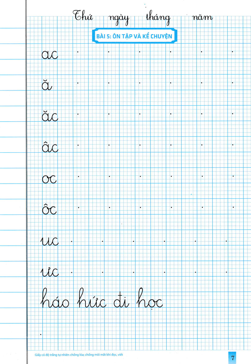 bộ vở ô li theo mẫu chữ 1 - tập 2 (bám sát sgk chân trời sáng tạo)