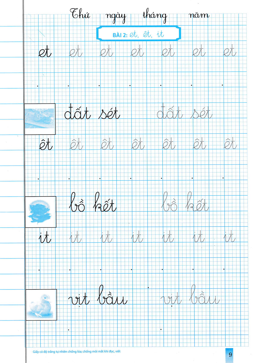 bộ vở ô li theo mẫu chữ 1 - tập 2 (bám sát sgk chân trời sáng tạo)