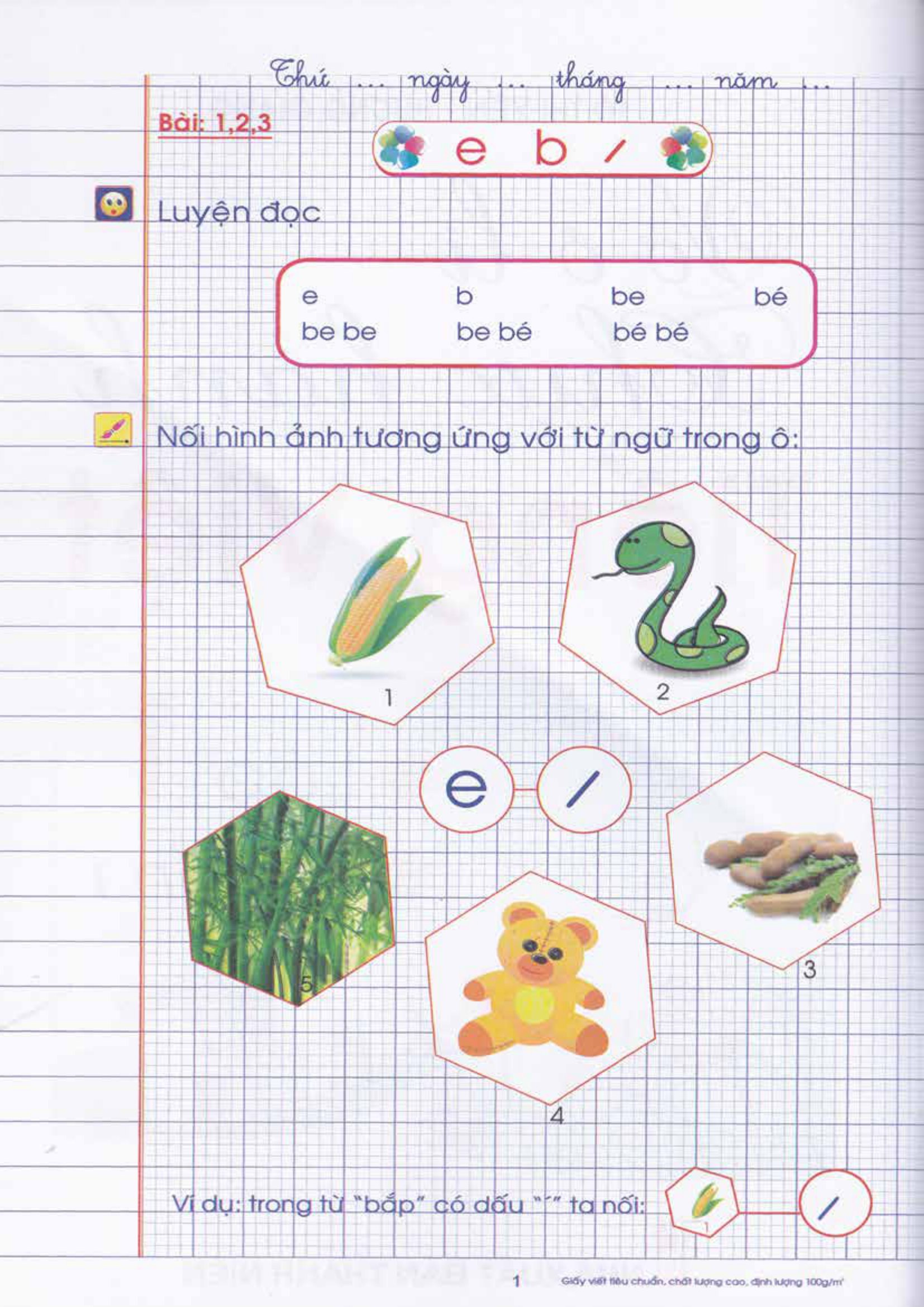 bộ vở ô li thực hành tiếng việt lớp 1 - quyển 1