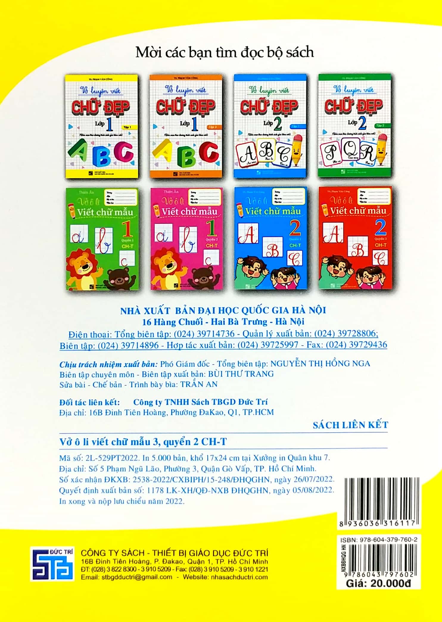 bộ vở ô li viết chữ mẫu 3 - quyển 2 (ch-t)