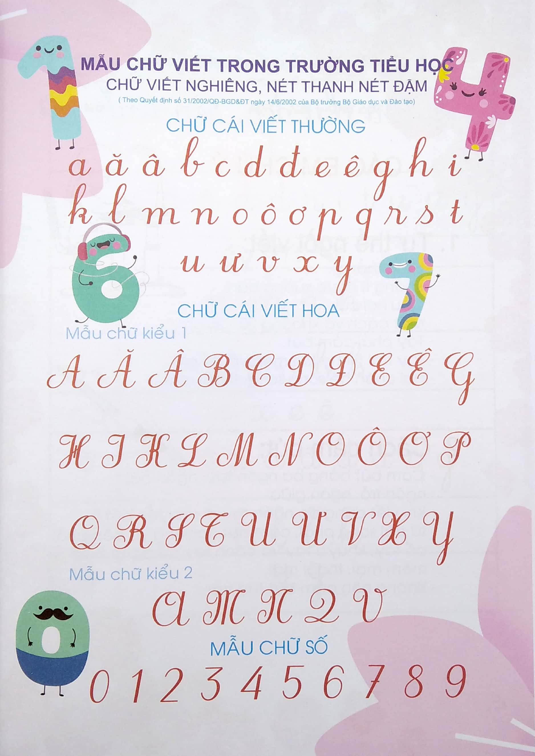 bộ vở ô ly có chữ mẫu luyện viết chữ đẹp - chữ nghiêng, chữ viết thường - tập 1 (tái bản)