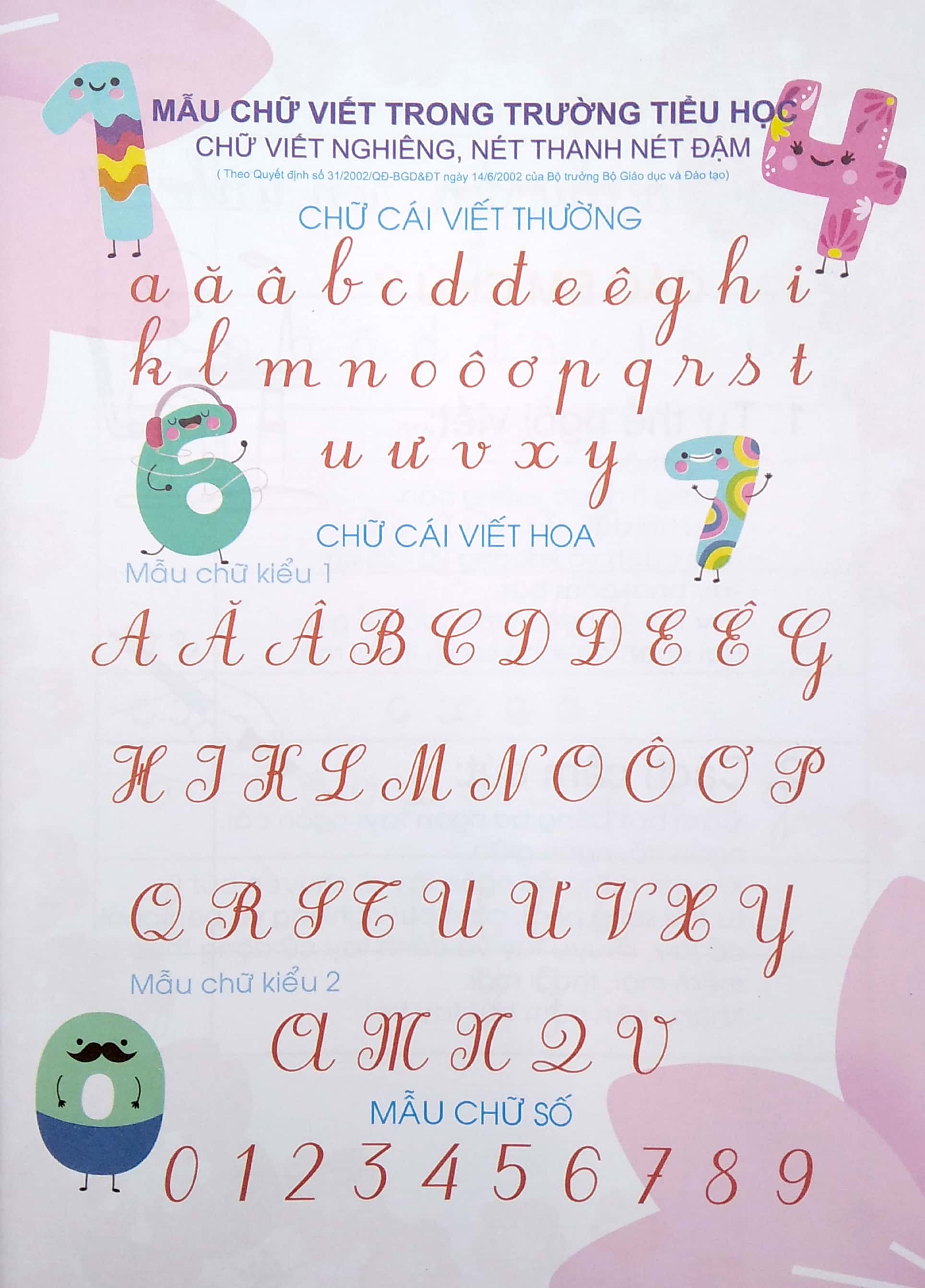 bộ vở ô ly có chữ mẫu luyện viết chữ đẹp - chữ nghiêng, chữ viết thường - tập 2 (tái bản)