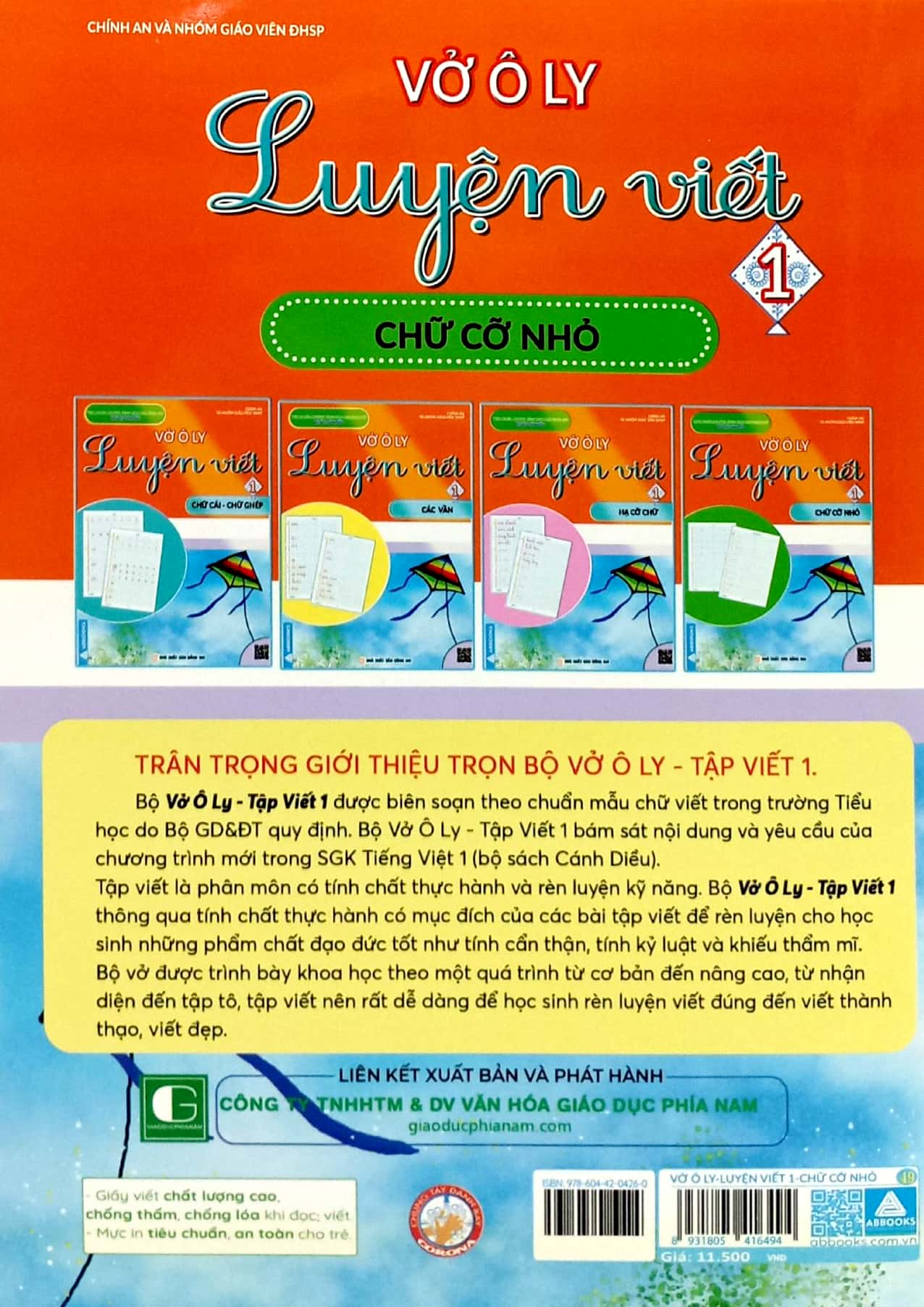 Bo
						
										
										Vo O Ly Luyen Viet 1 - Chu Co Nho (Canh Dieu)