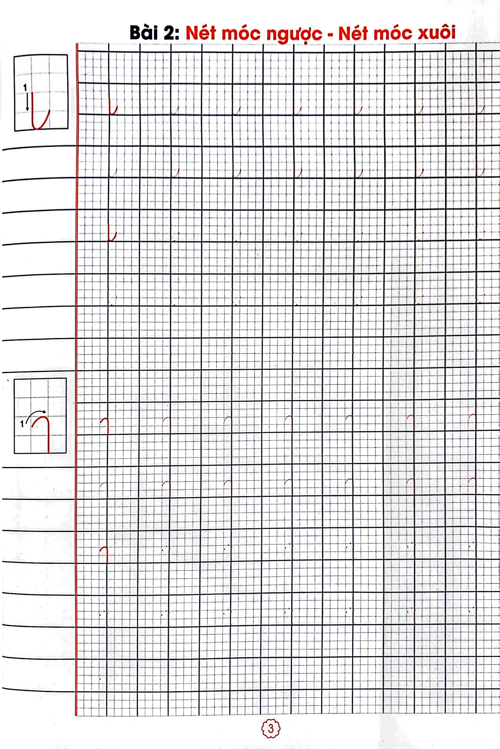 bộ vở tập viết có mẫu chữ (chuẩn bị tâm thế cho bé vào lớp 1 và học sinh lớp 1 - quyển 1)