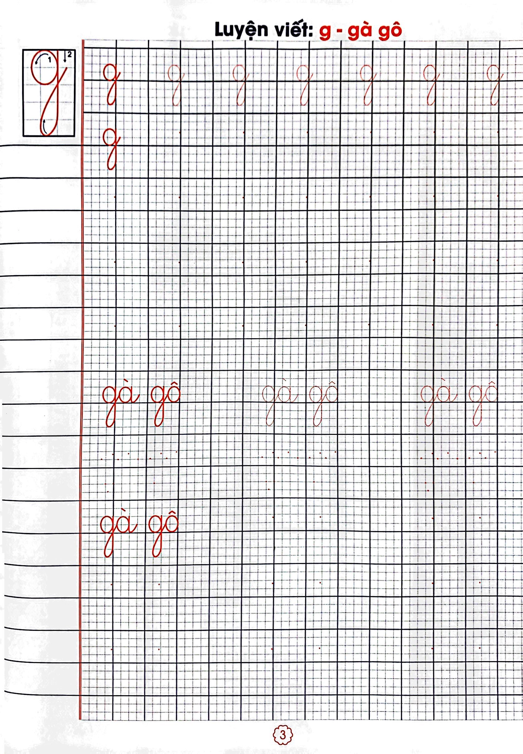 bộ vở tập viết có mẫu chữ (chuẩn bị tâm thế cho bé vào lớp 1 và học sinh lớp 1 - quyển 2)