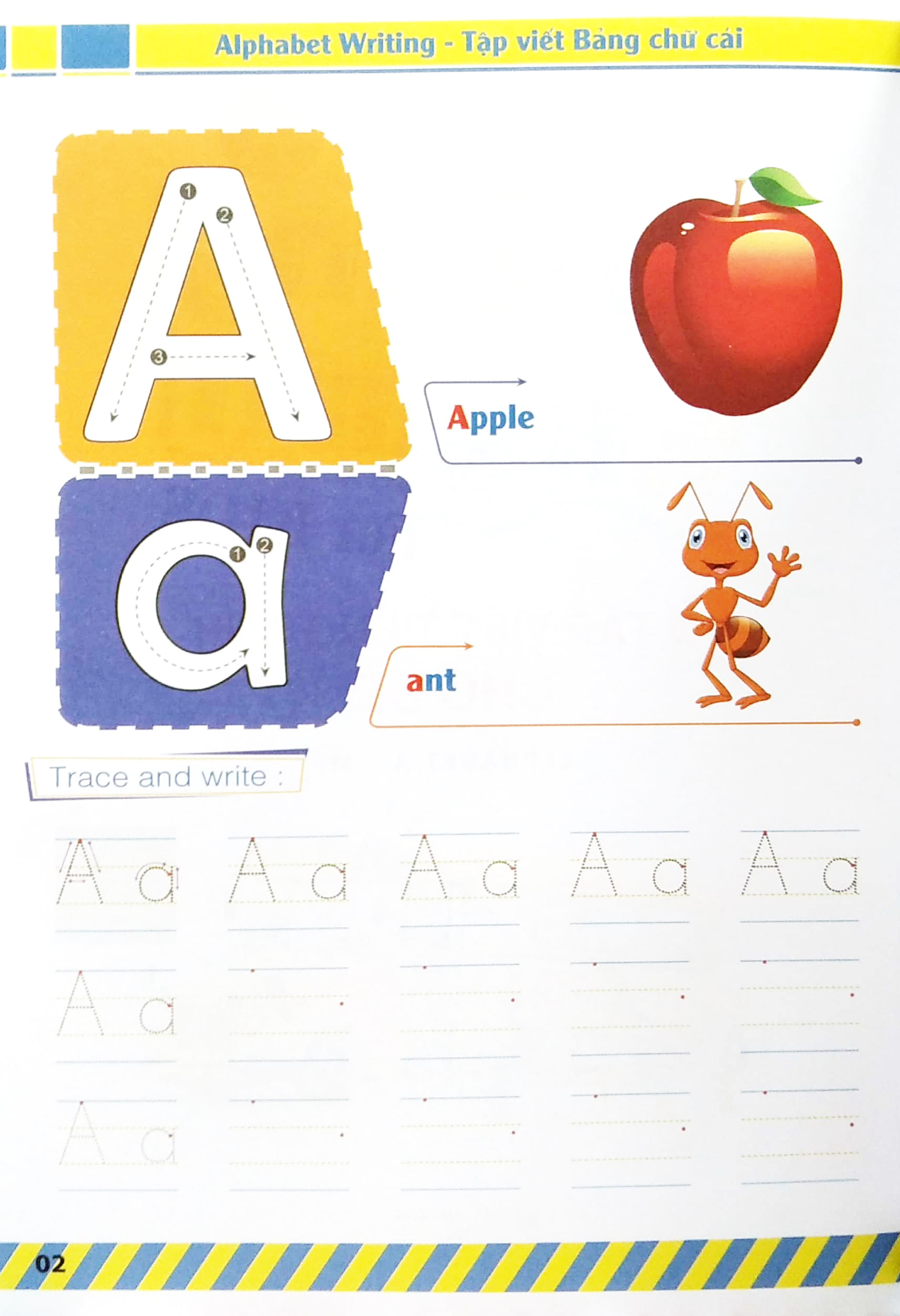 bộ vở tập viết tiếng anh cho bé - tập 1