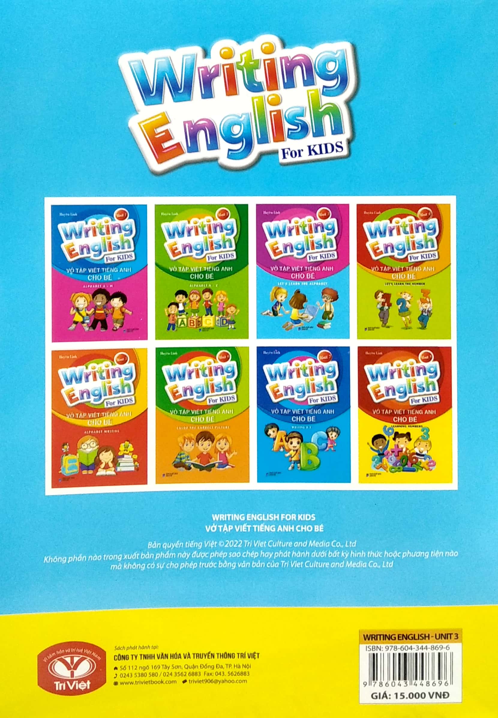 bộ vở tập viết tiếng anh cho bé - tập 3