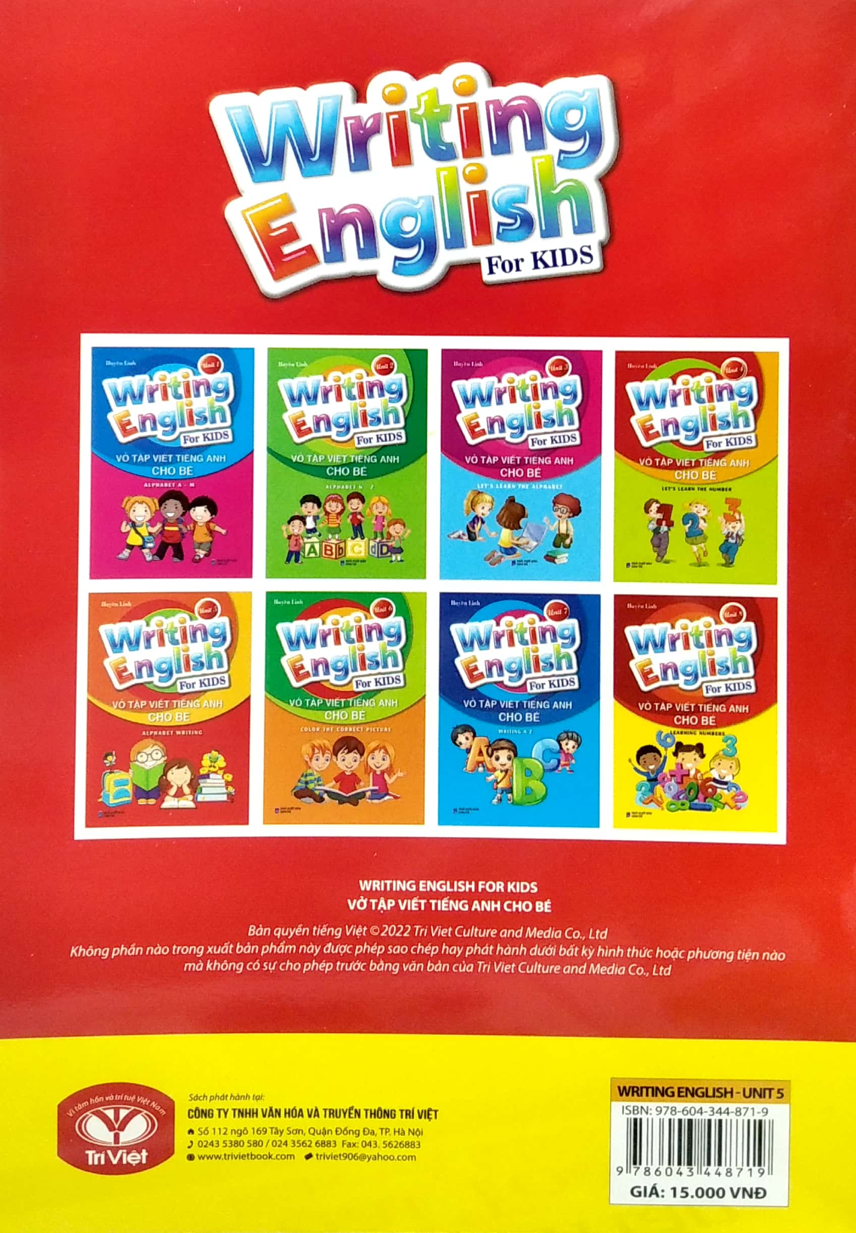 bộ vở tập viết tiếng anh cho bé - tập 5