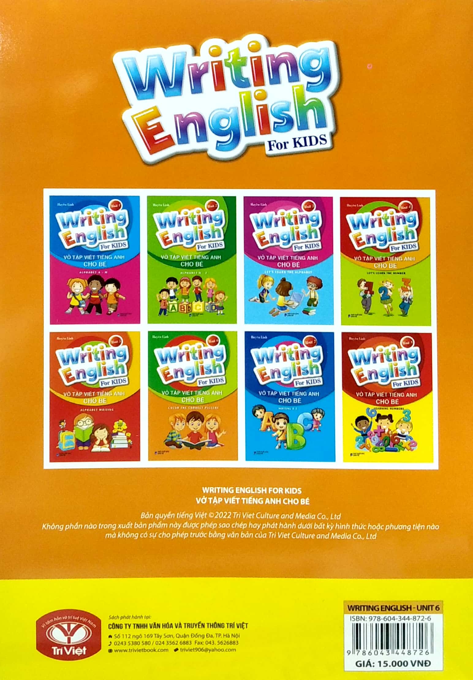 bộ vở tập viết tiếng anh cho bé - tập 6