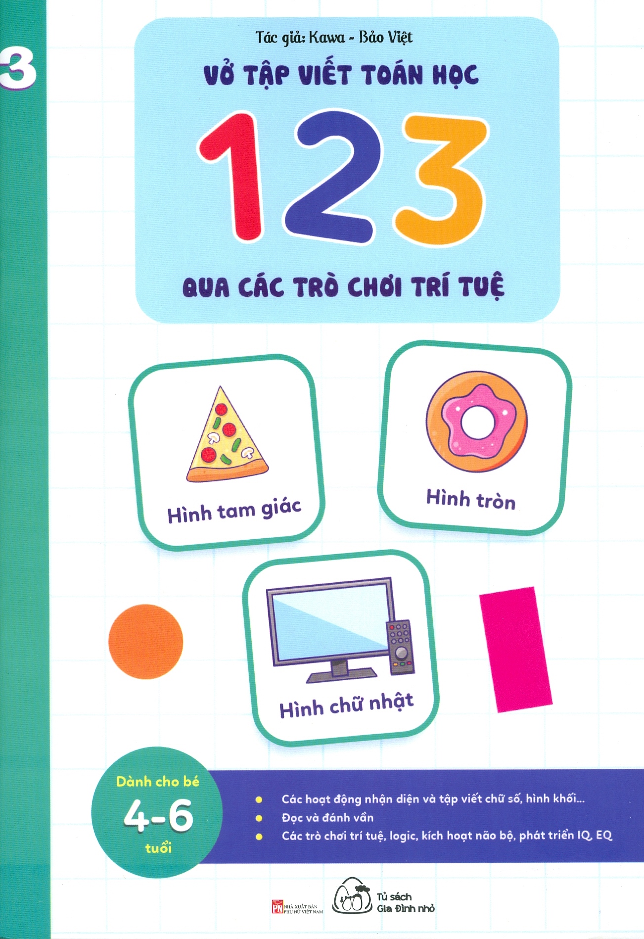 bộ vở tập viết toán học 123 qua các trò chơi trí tuệ - tập 3