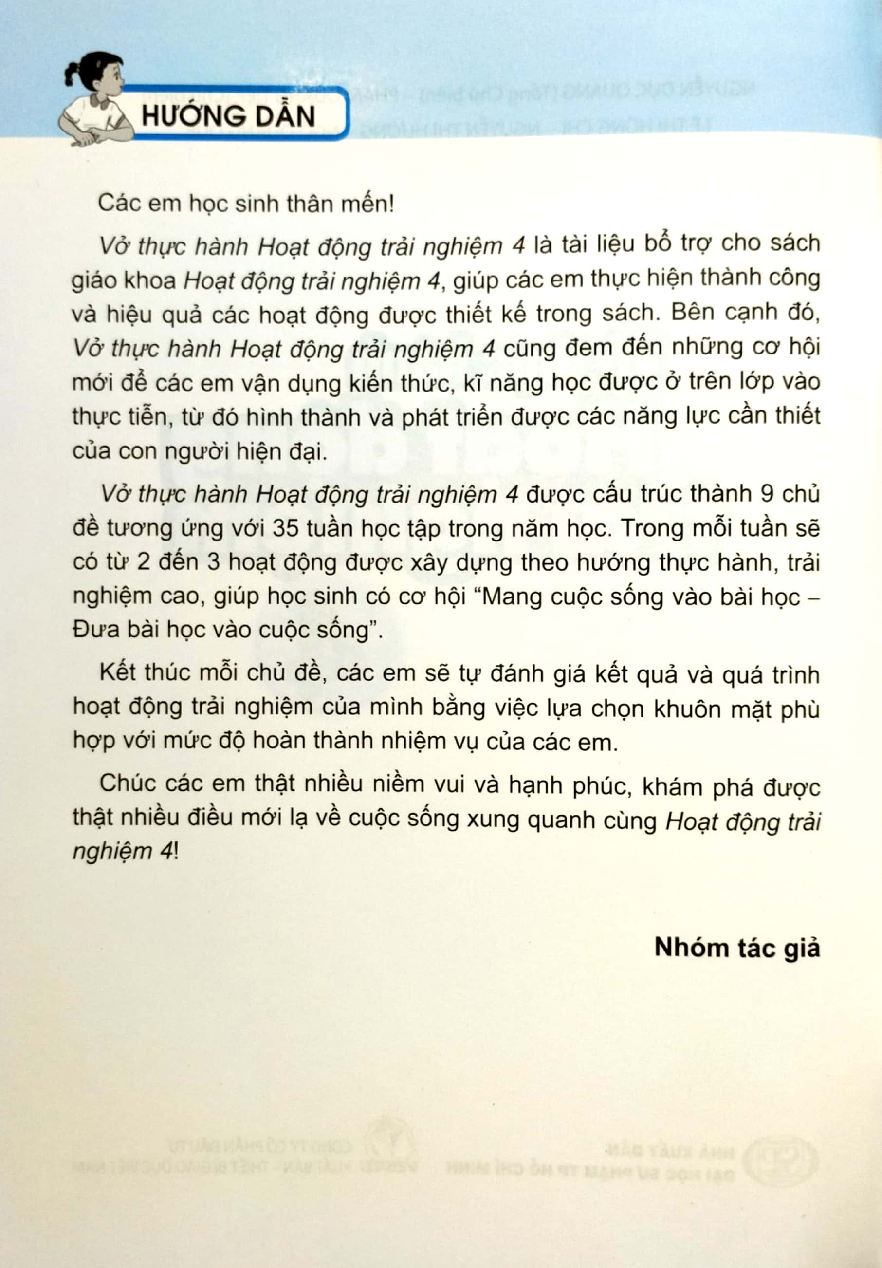bộ vở thực hành hoạt động trải nghiệm 4 (cánh diều) (chuẩn)