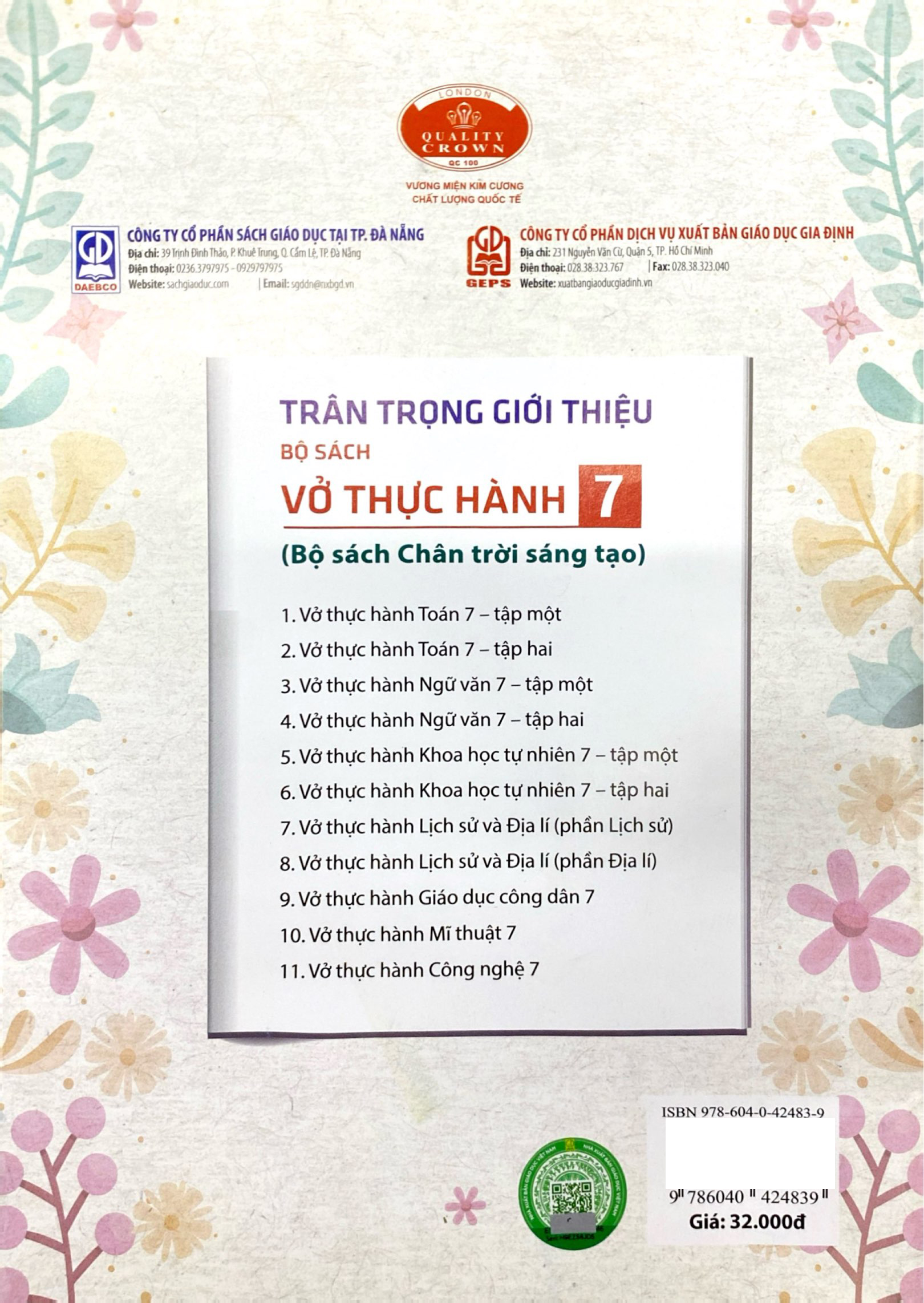 Bo
						
										
										Vo Thuc Hanh Ngu Van 7 - Tap 1 (Chan Troi Sang Tao) (Chuan)
