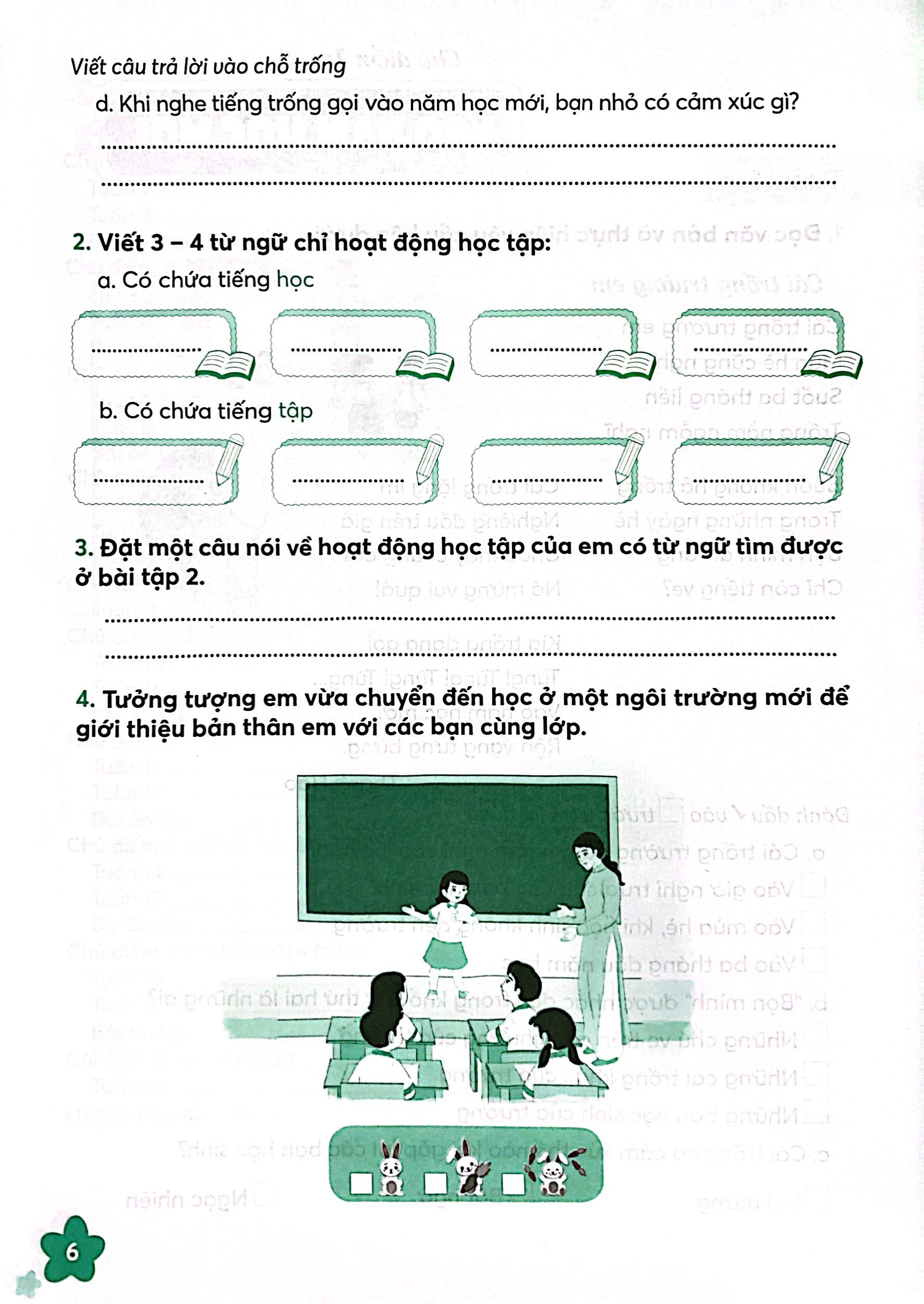 bộ vở thực hành tiếng việt 3 - tập 1 (chân trời sáng tạo) (2022)