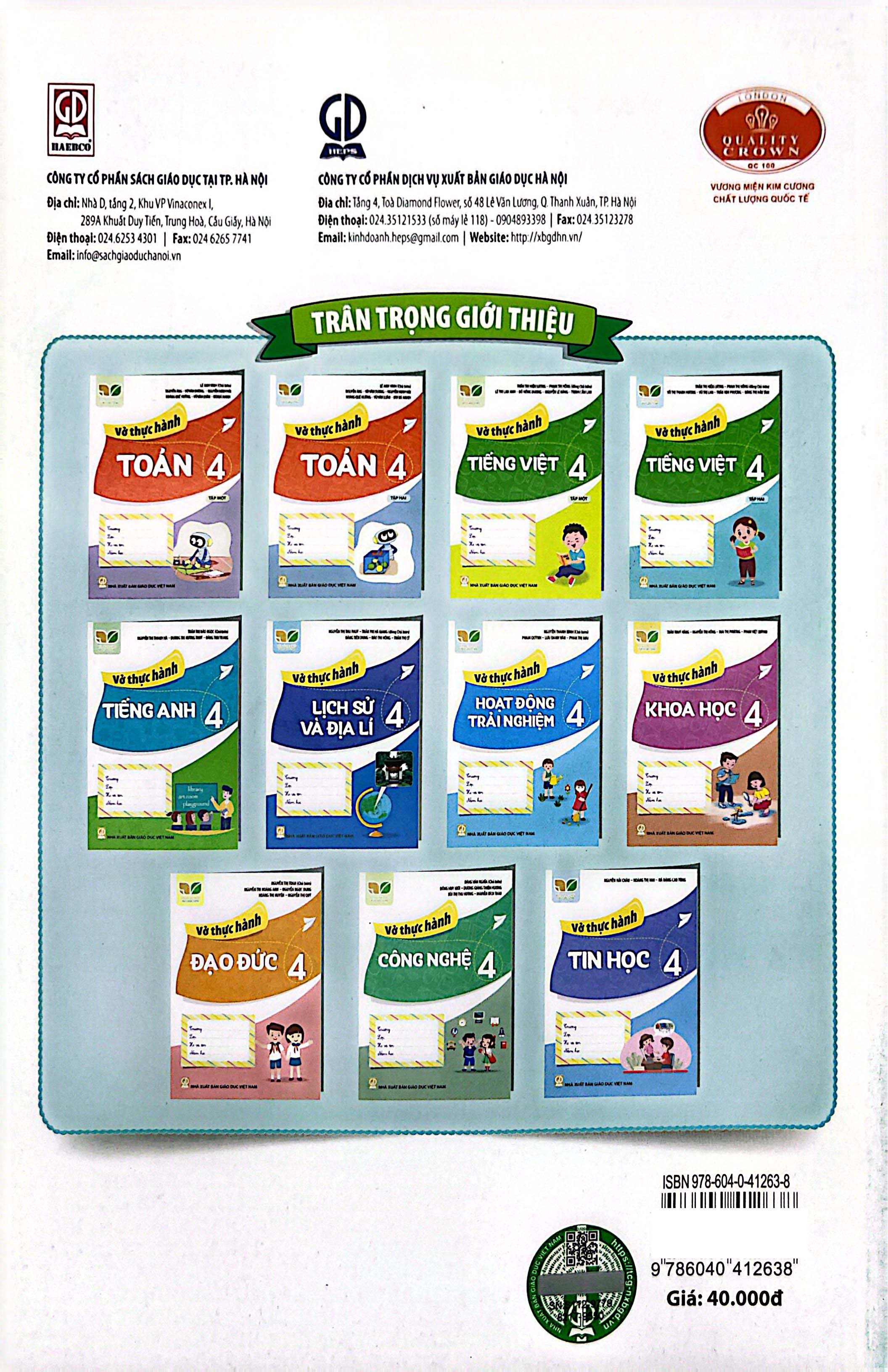 Bộ
						
										
										Vở Thực Hành Tiếng Việt 4 - Tập 2 (Kết Nối) (Chuẩn)