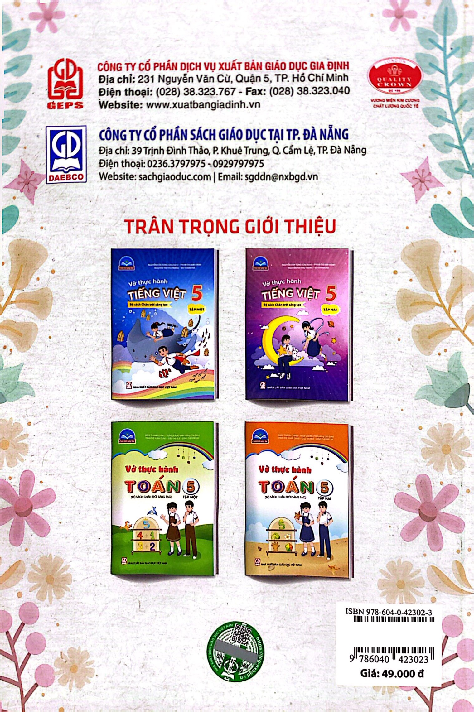 Bo
						
										
										Vo Thuc Hanh Toan 5 - Tap 2 (Chan Troi)