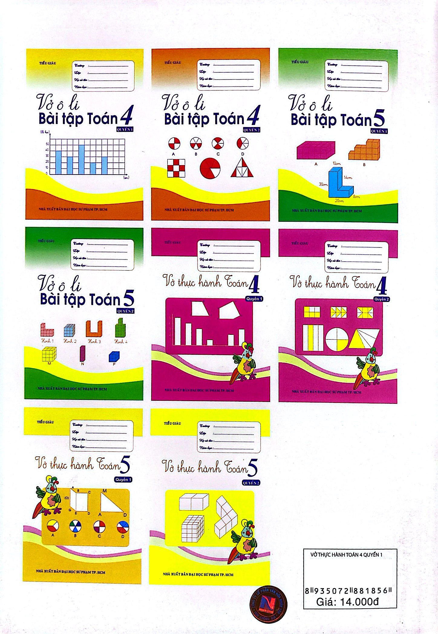 bộ vở thực hành toán lớp 4 - quyển 1