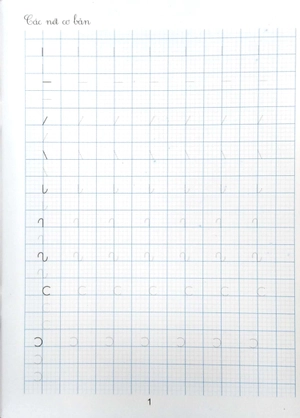 bộ vở viết đúng, viết đẹp 1 - tập 1