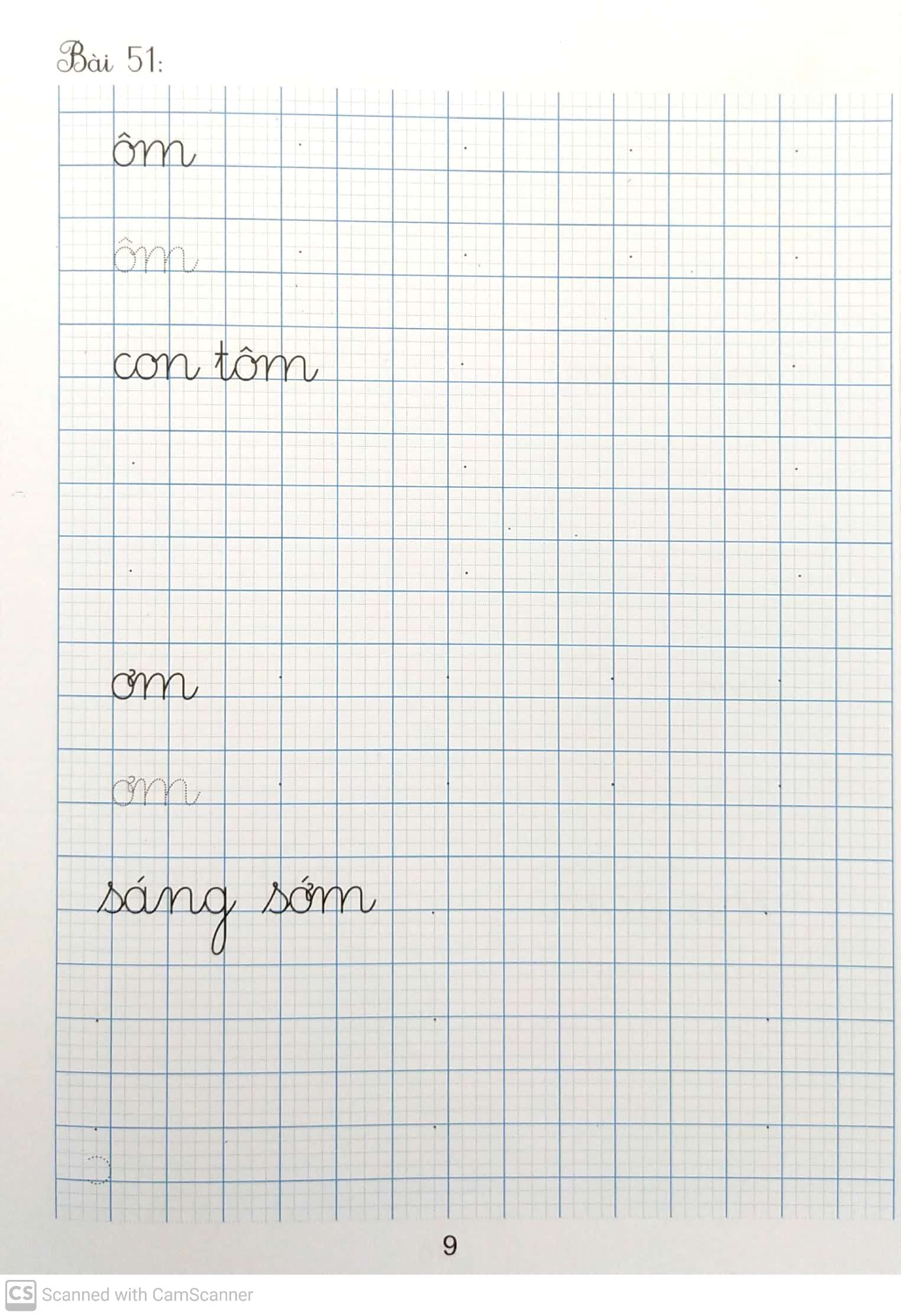 bộ vở viết đúng, viết đẹp 1 - tập 2