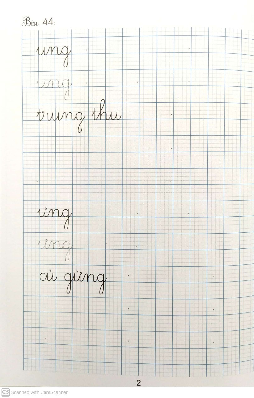 bộ vở viết đúng, viết đẹp 1 - tập 2