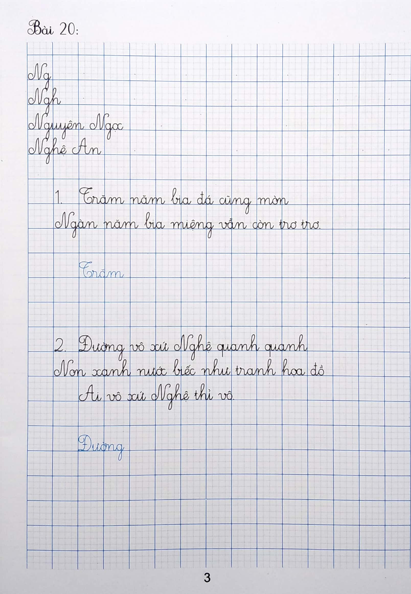 bộ vở viết đúng, viết đẹp lớp 3 - tập 2 (dùng chung cho các bộ sách giáo khoa hiện hành)