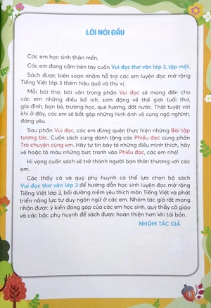 bộ vui đọc thơ văn lớp 3 - tập 1 (bộ chân trời sáng tạo)