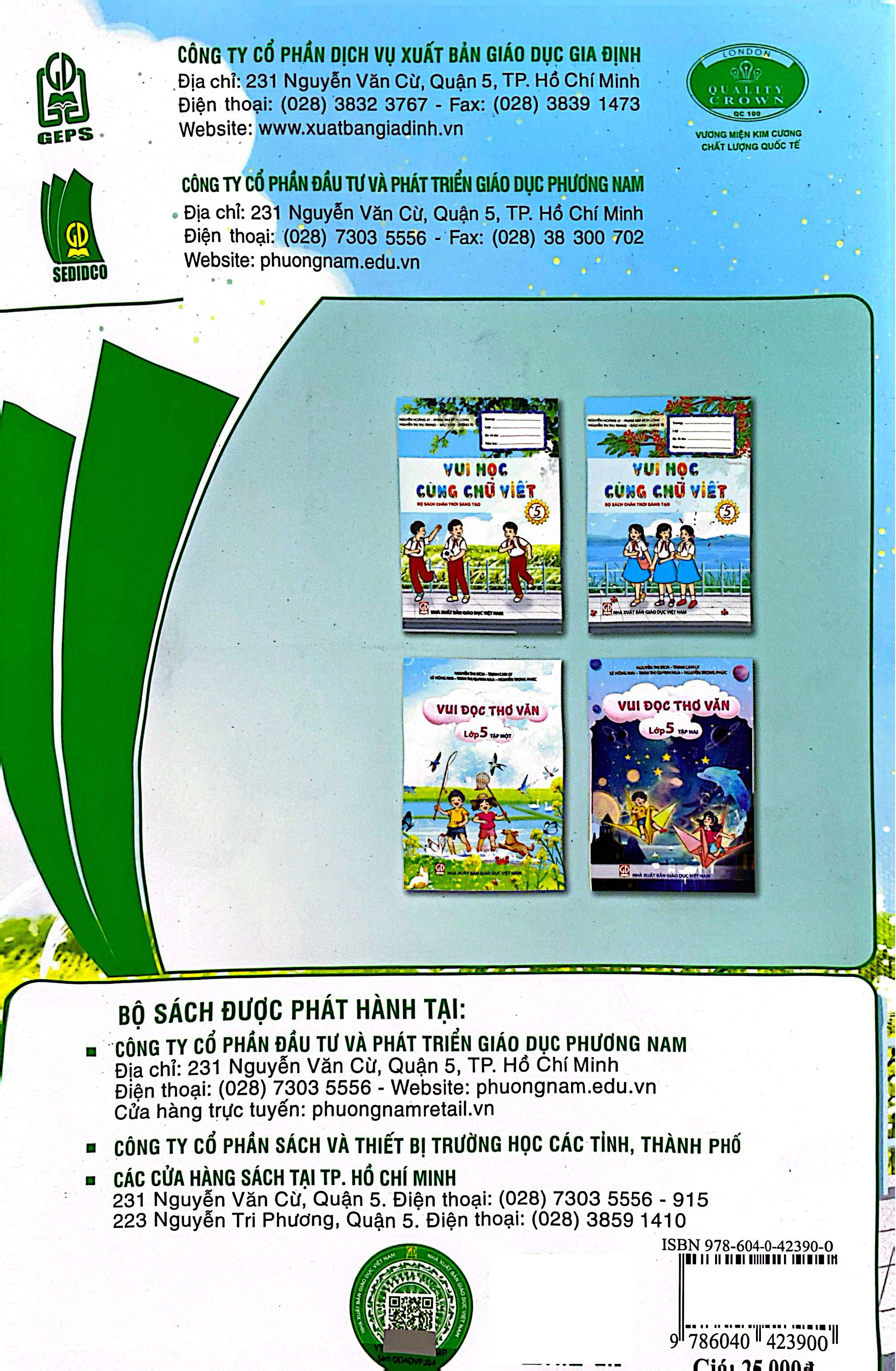 Bo
						
										
										Vui Hoc Cung Chu Viet Lop 5 - Tap 1 (Chan Troi)