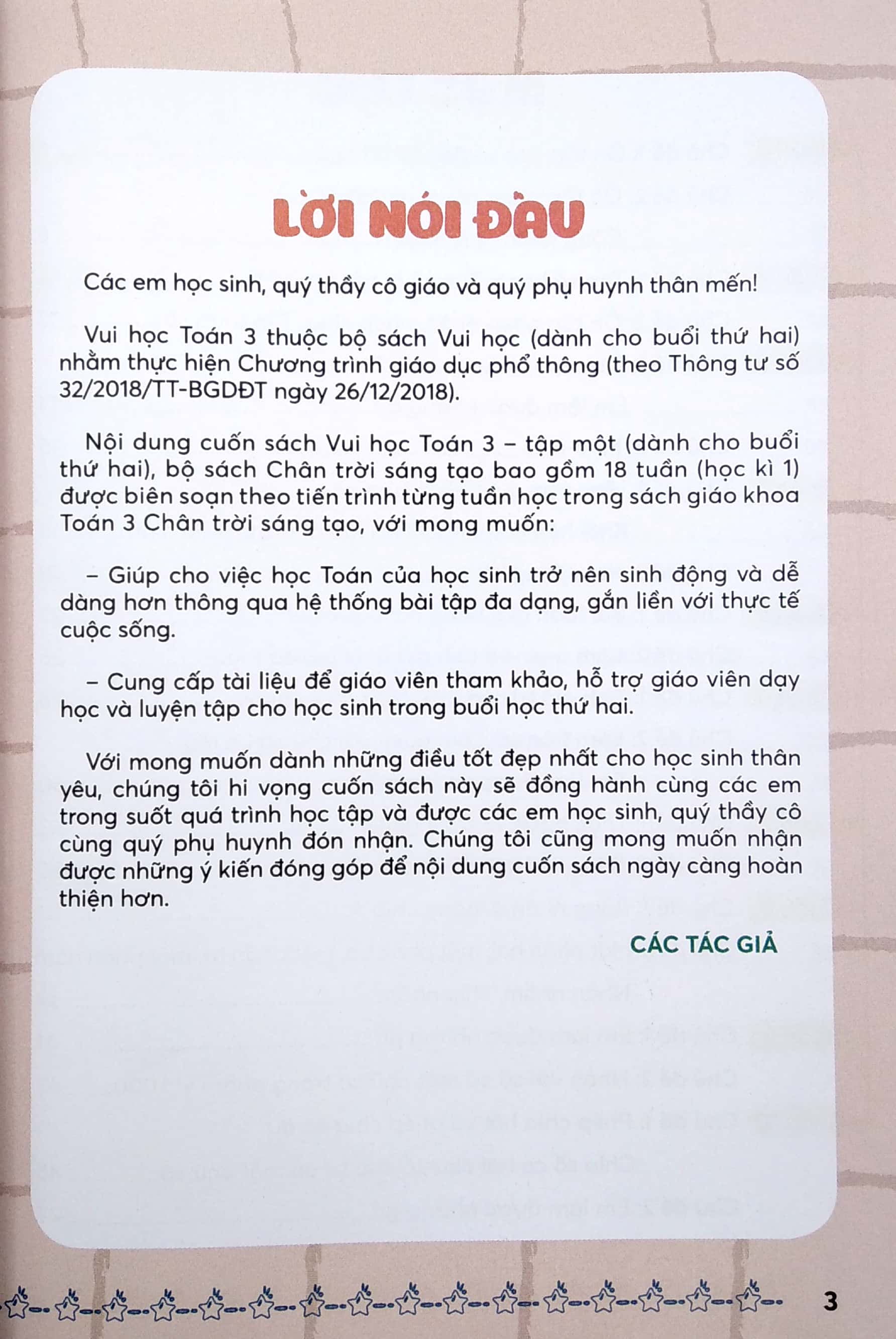 bộ vui học toán 3 - tập 1 (bộ chân trời sáng tạo)