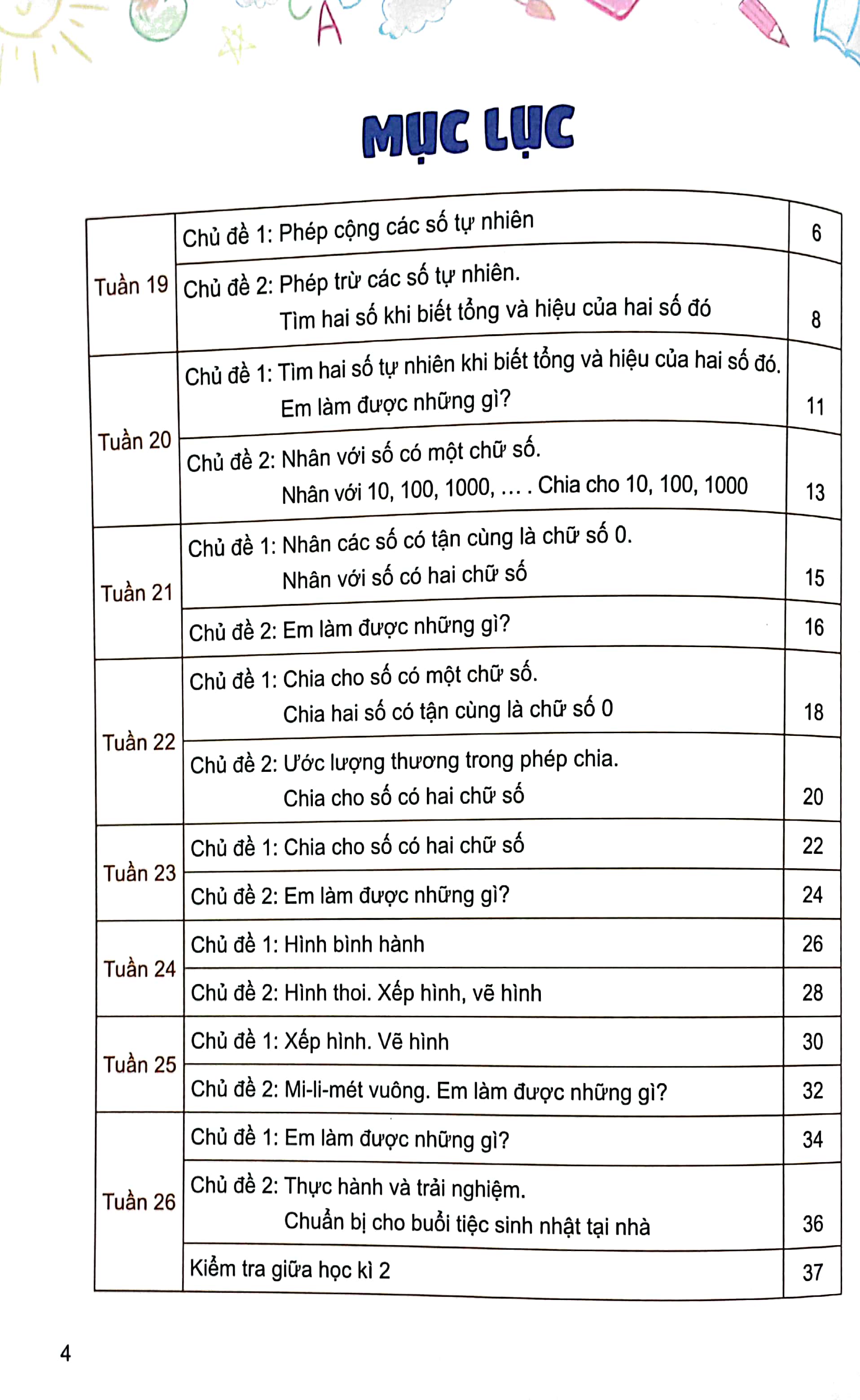Bộ
						
										
										Vui Học Toán 4 - Tập Hai (Dành Cho Buổi Học Thứ Hai) - Bộ Sách Chân Trời Sáng Tạo
