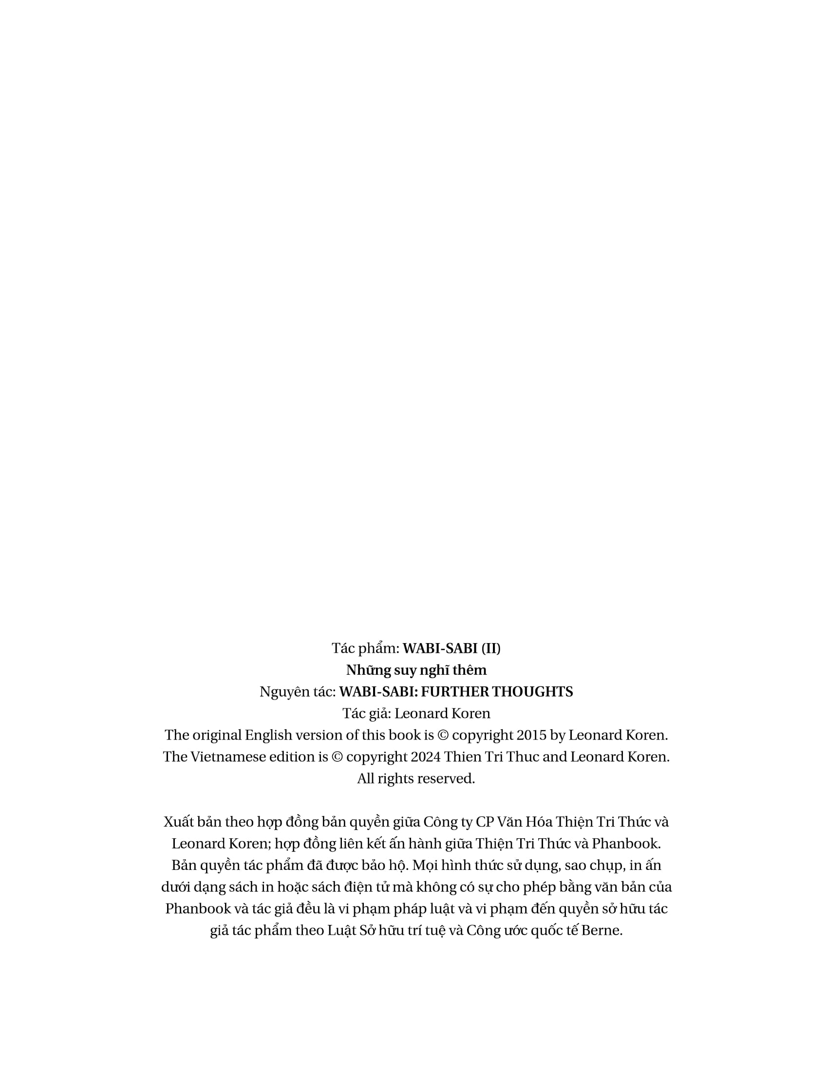 Bo
						
										
										Wabi-Sabi - Tap 2 - Nhung Suy Nghi Them