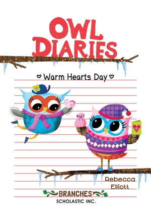 bộ warm hearts day: a branches book (owl diaries #5), volume 5