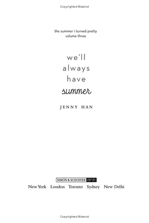 bộ we'll always have summer (the summer series book 3)