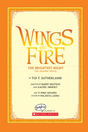 bộ wings of fire #5: the brightest night: a graphic novel
