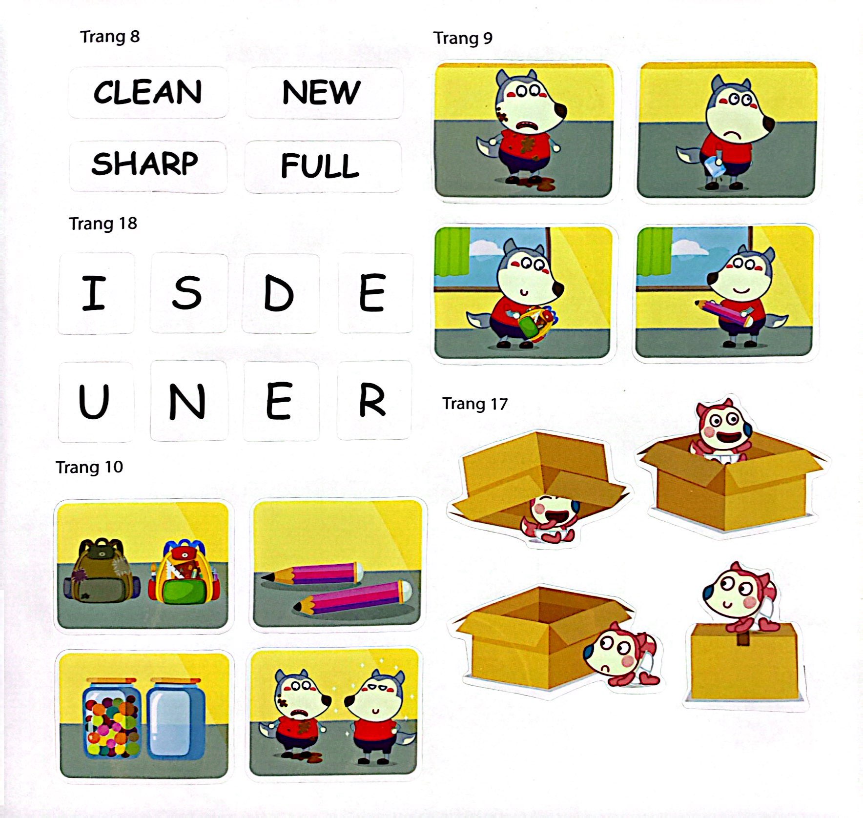 bộ wolfoo english - học nhanh từ vựng tiếng anh theo chủ đề cùng bé 6