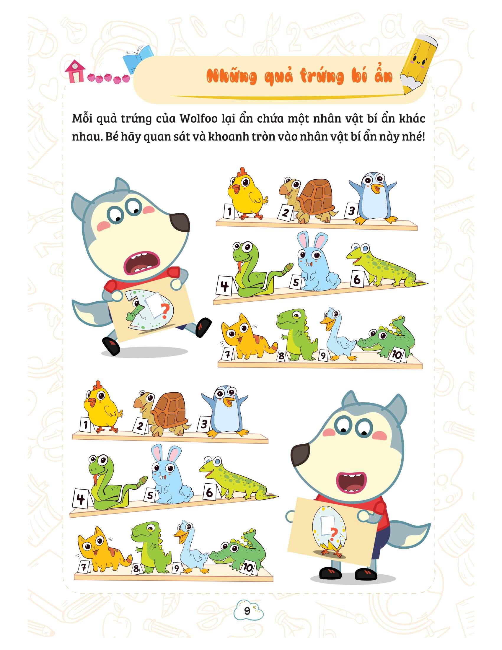 bộ wolfoo khám phá toán học vui - tập 2