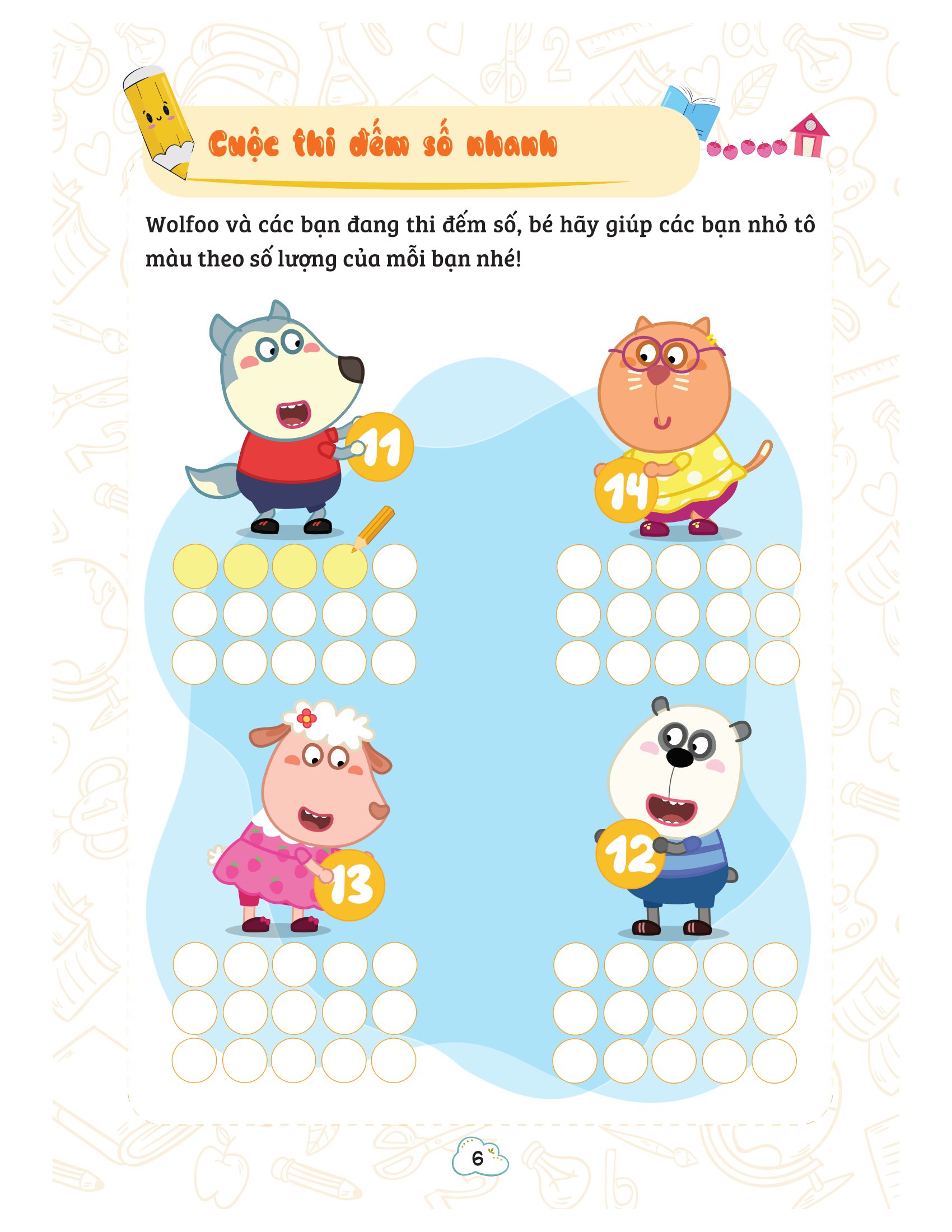 bộ wolfoo khám phá toán học vui - tập 2