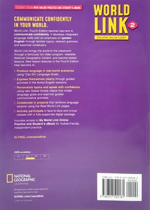 bộ world link 2 with my world link online practice and student's ebook (sticker code) - 4th edition