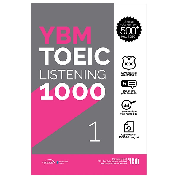 Bo
YBM Actual Toeic Tests LC 1000 - Vol 1