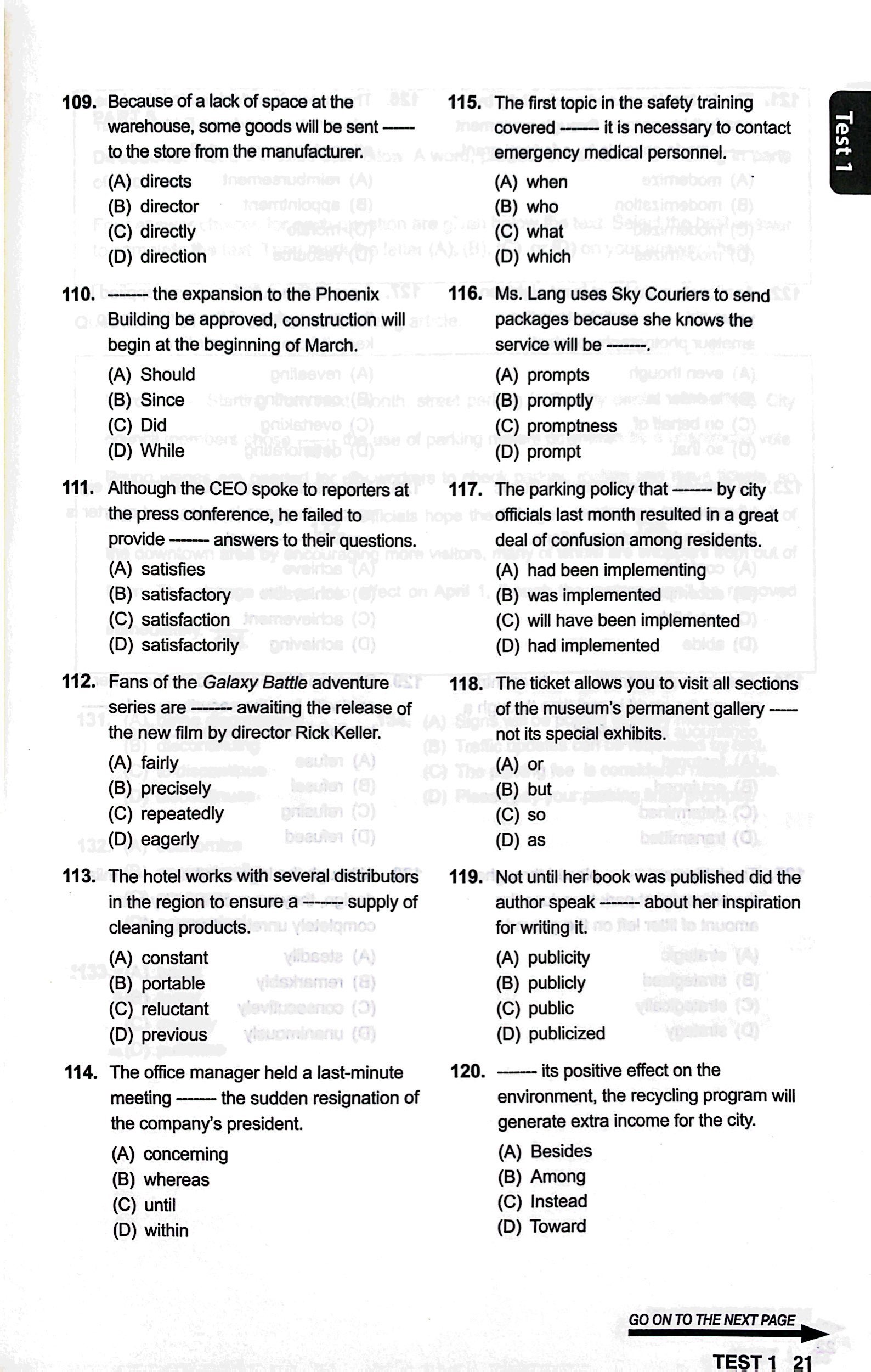 bộ ybm toeic reading 1000 - vol 2 (tái bản)